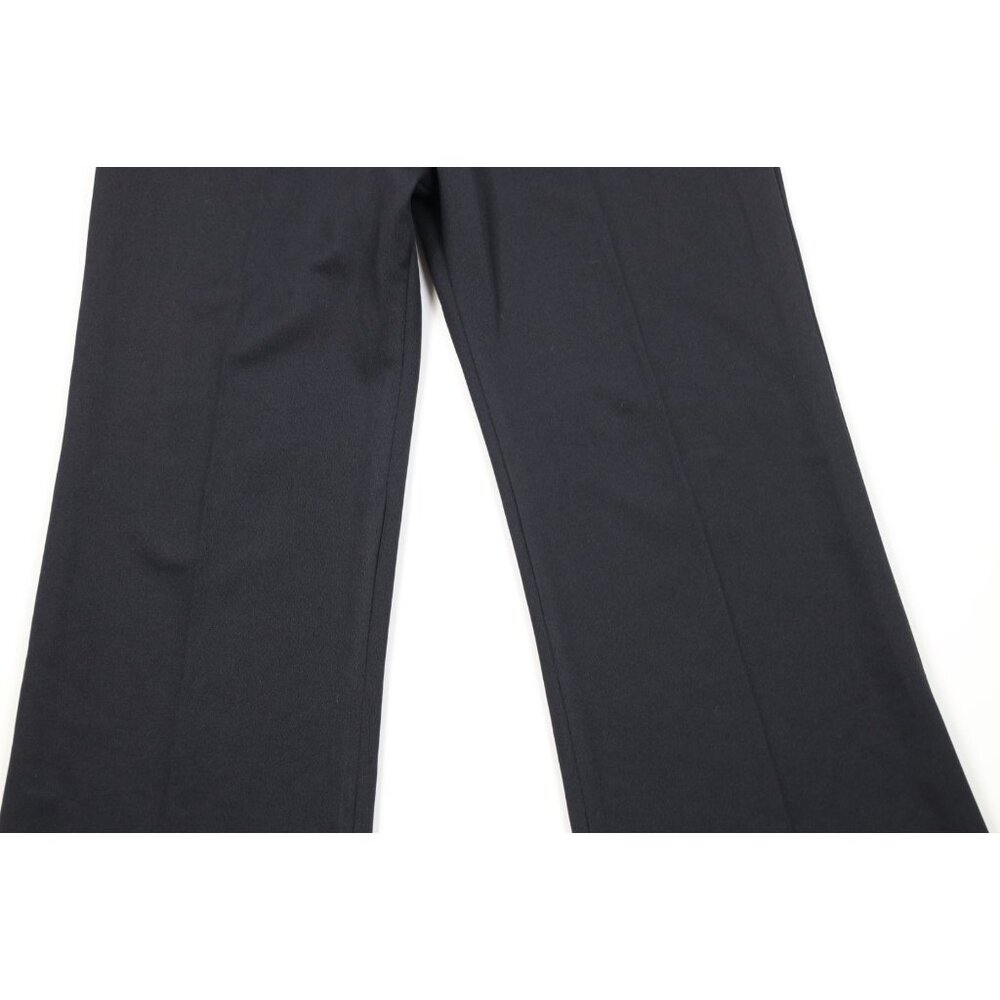 Vtg 60s 70s Streetwear Womens 14 Faded Knit Wide Leg Bell Bottoms Pants Black US - Picture 3 of 9